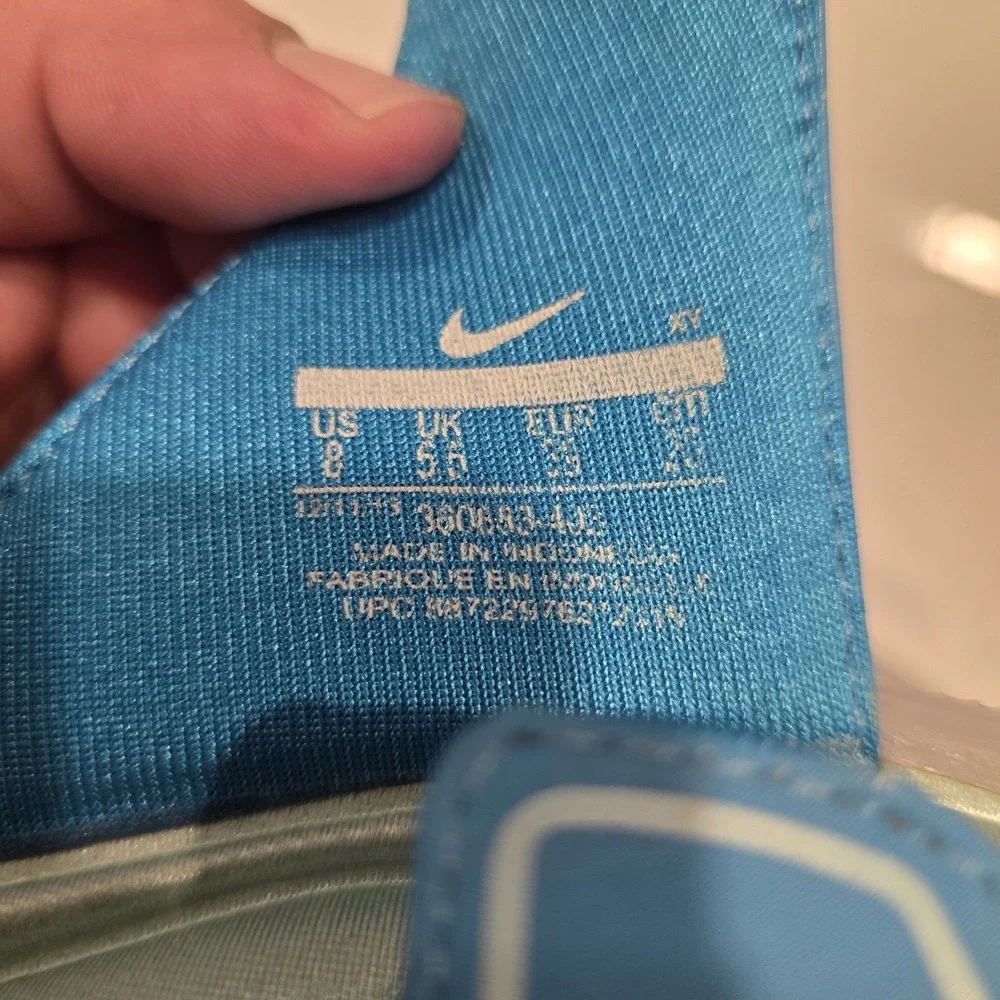 Nike Comfort Footbed Slides Women's 8 Beach Flip Flop Sandles Slippers Blue